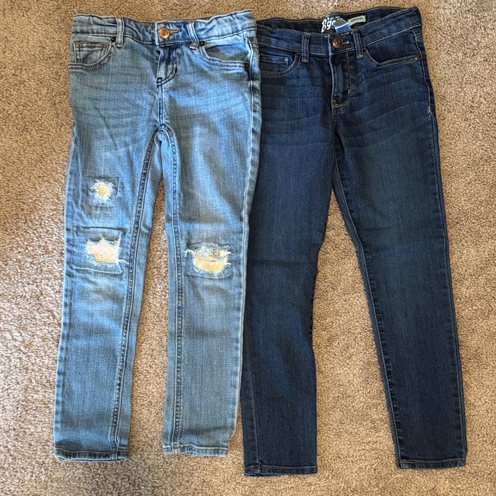 💜 3 for $10 Cat & Jack Kids Jeans - Light Blue and Dark Blue